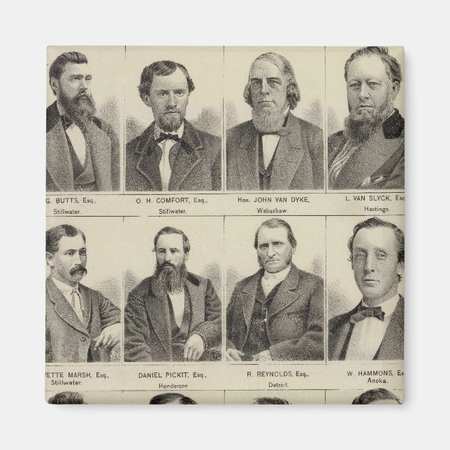 Imán Retratos de abogados de Minnesota (Frente)