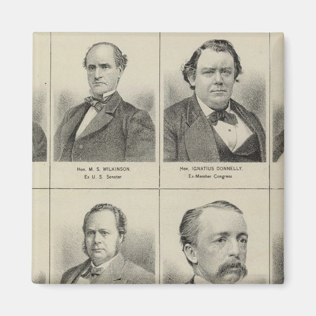 Imán Retratos de hombres públicos, Minnesota (Frente)