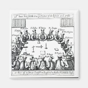 Imán Retratos de las jesuitas y de los sacerdotes