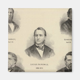 Imán Retratos de los gobernadores de Wisconsin Louis P 