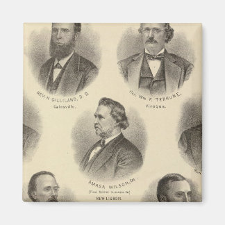 Imán Retratos de Rev H Gilliland, Wm F Terhune