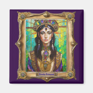 Imán Retratos del Reino de Mardi Gras - La Princesa Cri