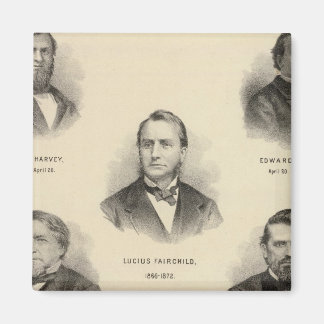 Imán Retratos Gobernadores de Wisconsin Louis P Harvey