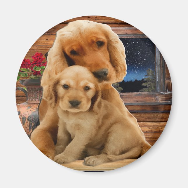 Imán Retriever de Labrador (Frente)