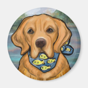 Imán Retriever Dorado