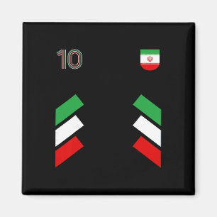 Imán Retro10 Irán Fútbol Irán Soccer Bandera de Irán