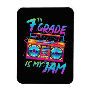 Imán Rétro 80s 7º Grado Es Mi Pasión De Vuelta Al Coleg
