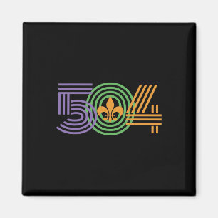 Imán Retro 80's Nueva Orleans 504 Carnaval de Río 2025