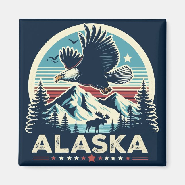 Imán Retro Alaska (Frente)