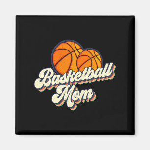 Imán Retro años 70 mamá de baloncesto lindo jugador mam