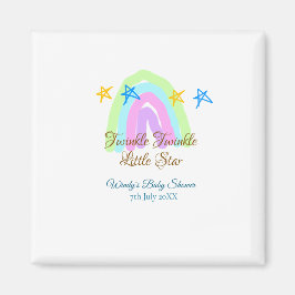 Imán Retro arco iris twinkle pequeño estrellas bebé sh