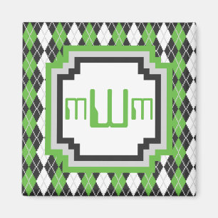 Imán Retro Argyle Magnet