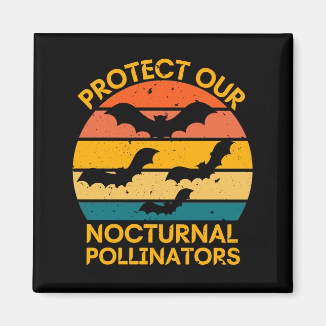 Imán Retro Bat Vintage Spooki (Frente)