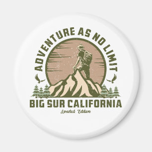 Imán Retro Big Sur Hike Sunset T-Shirt