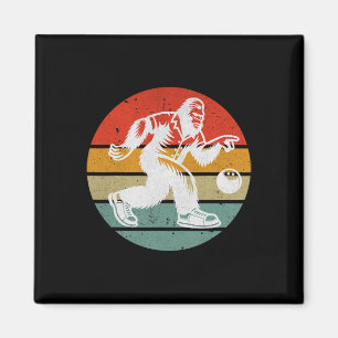 Imán Retro Bigfoot Bolos Liga de Boliche Vintage Equipo