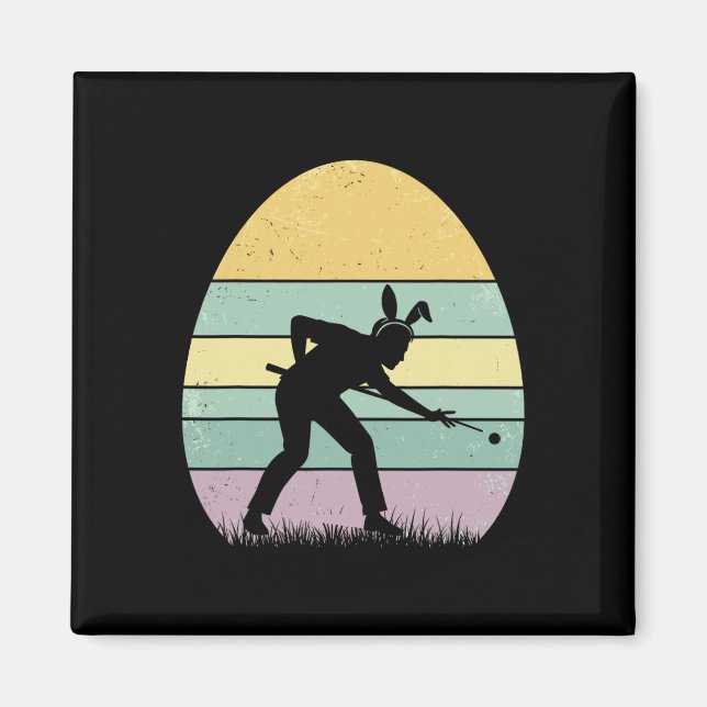 Imán Retro Billard Easter Egy Easter Day Billiard Mujer (Frente)