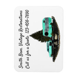 Imán Retro Camping Car Trailer Flexible Photo Magnet