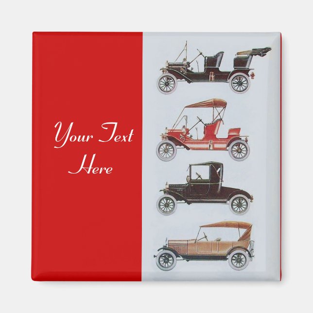 Imán RETRO CARS 2- Automóvil de reparación automática (Frente)