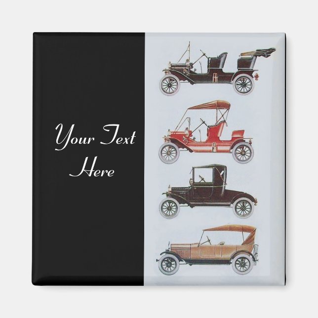 Imán RETRO CARS 2- Automóvil de reparación automática (Frente)