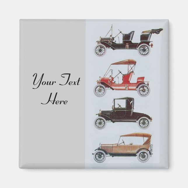 Imán RETRO CARS 2- Automóvil de reparación automática (Frente)