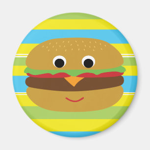 Imán Retro Cheeseburger