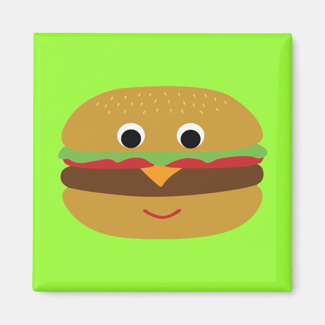 Imán Retro Cheeseburger (Frente)