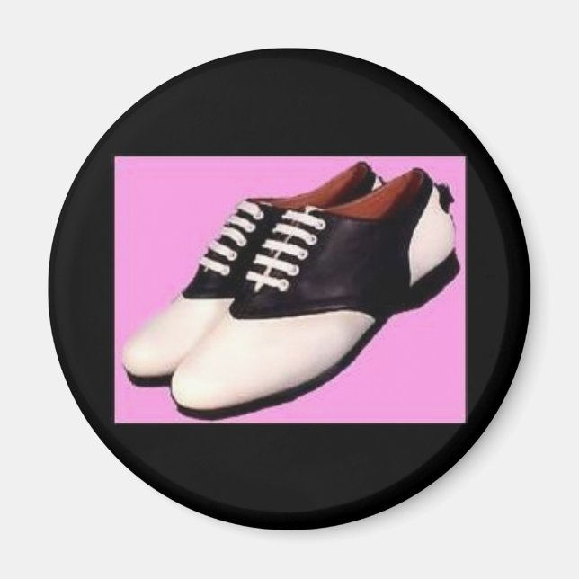 Imán - Retro Cincuenta zapatos de albarda (Frente)