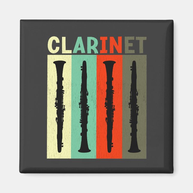 Imán Retro Clarinet (Frente)