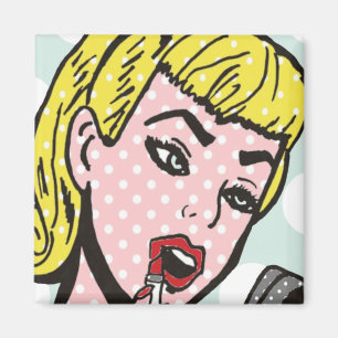 Imán Retro Comic Book Cutie Magnet