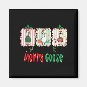 Imán Retro Cute Goosmas Navidad Divertido Solo Un Ganso