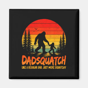 Imán Retro dadsquatch como un papá regular bigfoot papá