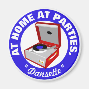 Imán Retro Dansette jugador de récords vintage Magnet