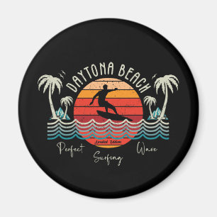 Imán Retro Daytona Beach Surfing