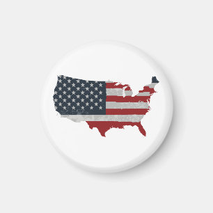 Imán Retro de bandera de Estados Unidos