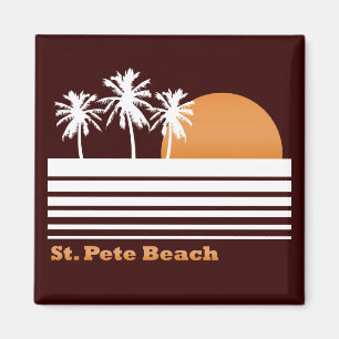Imán retro de la playa del St Pete