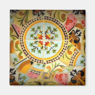 Imán retro de la teja