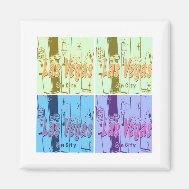 Imán Retro de Las Vegas (Frente)