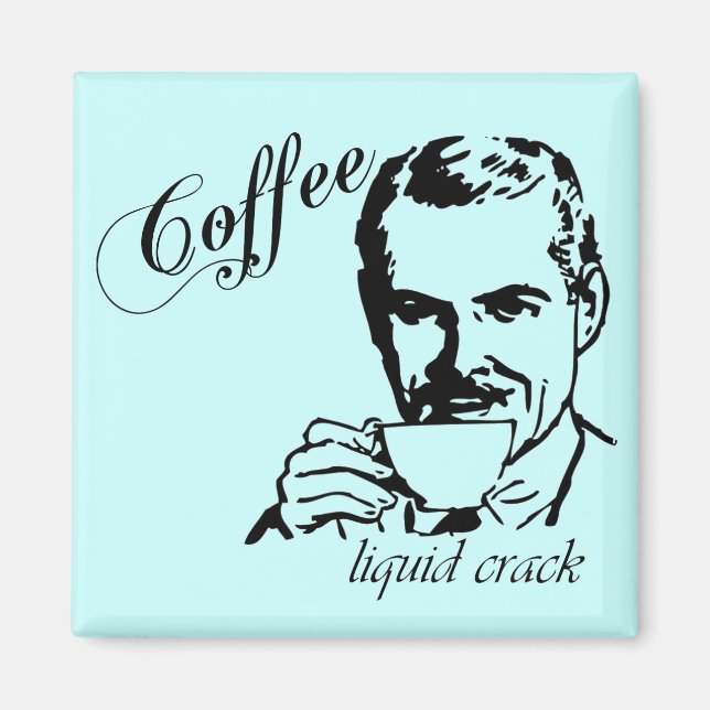 Imán retro de refrigerador de crack líquido para c (Frente)