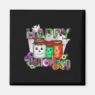 Imán Retro de temporada de fantasía feliz Halloween Fan