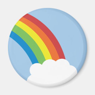 imán retro del arco iris de los años 80