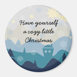 Imán retro del regalo de los deseos acogedores del