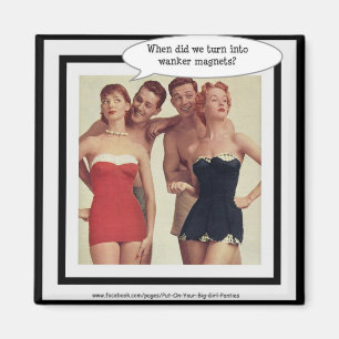 Imán retro del "Wanker"