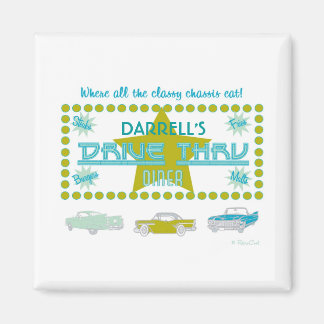 Imán Retro Drive-Thru Diner (grn)