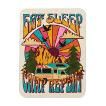 Retro Eat Sleep Camp Repeat