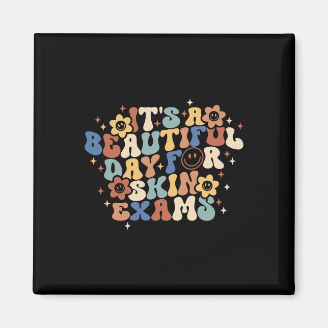 Imán Retro es un bello día para exámenes de piel Dermat (Frente)