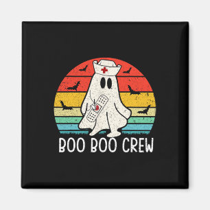 Imán Retro Fantasma Boo Boo Crew Mujeres Enfermeras Gra