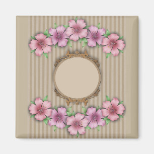 Imán Retro , floral