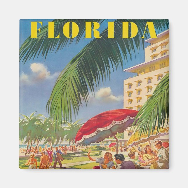 Imán Retro Florida (Frente)