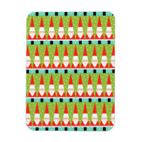 Retro Geométrico Santa Flexible Magnet