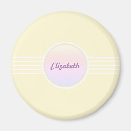 Imán Retro Glam Personalizado Brillante Oro y Ópalo